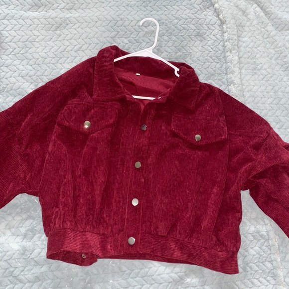 Maroon Corduroy Jacket - Picture 1 of 6